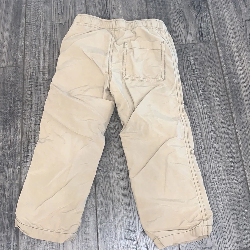 Gymboree 3T khaki lined joggers.